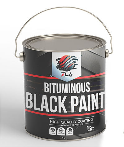 TLA Bituminous Black Paint. Non-Toxic & Asbestos-Free, A Proven Assistant In Many Household Maintenance Tasks. Available in Quarts & Gallons TLA Bituminous Black Paint. Non-Toxic & Asbestos-Free, A Proven Assistant In Many Household Maintenance Tasks. Available in Quarts & Gallons